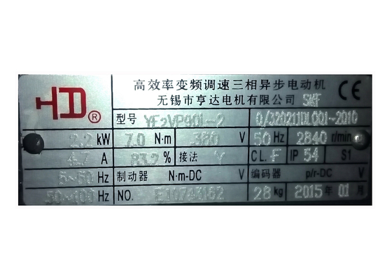 Variable Speed 3 Phase Inverter Duty Motor 0.75KW - 315KW , High Efficiency